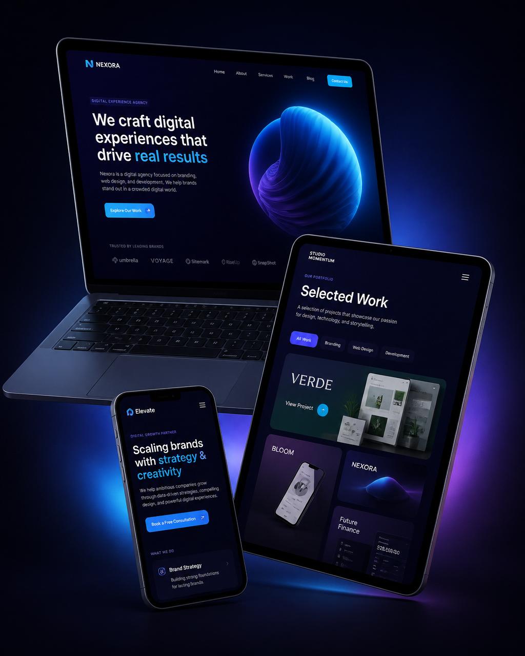 Illustrative image of website design work
