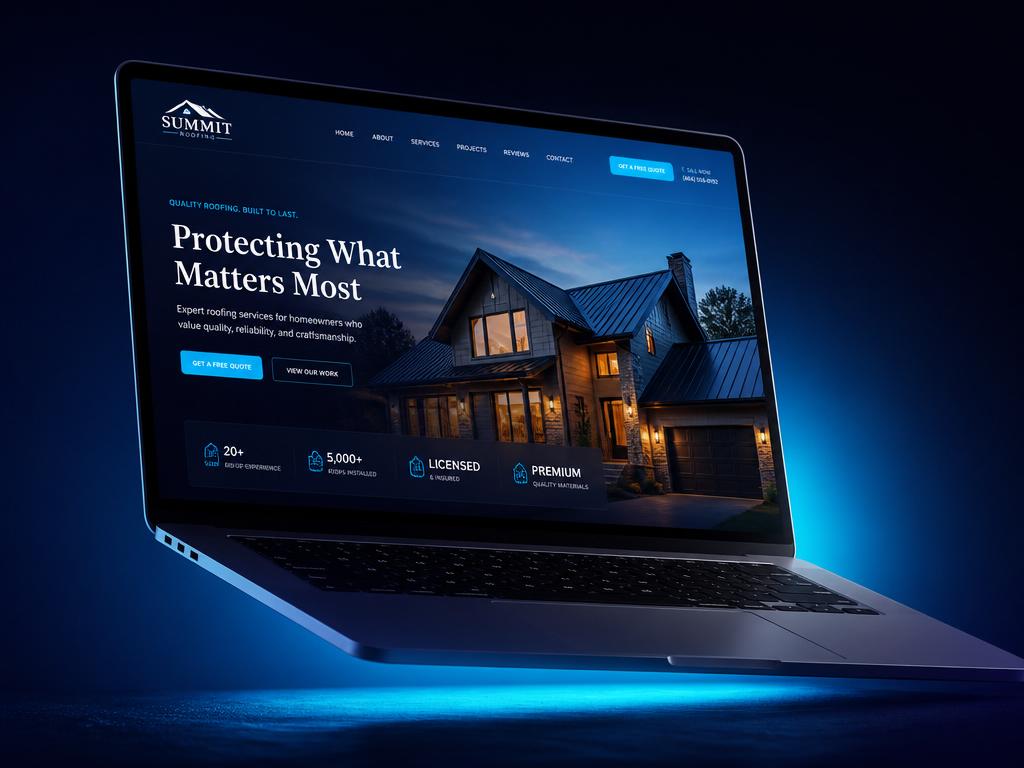 Roofing contractor project cover